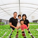 Endeavour Shen with family at Sundial Farms. Local food, CSA - San Diego, CA.