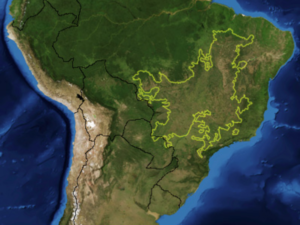 The Cerrado ecoregion of Brazil.