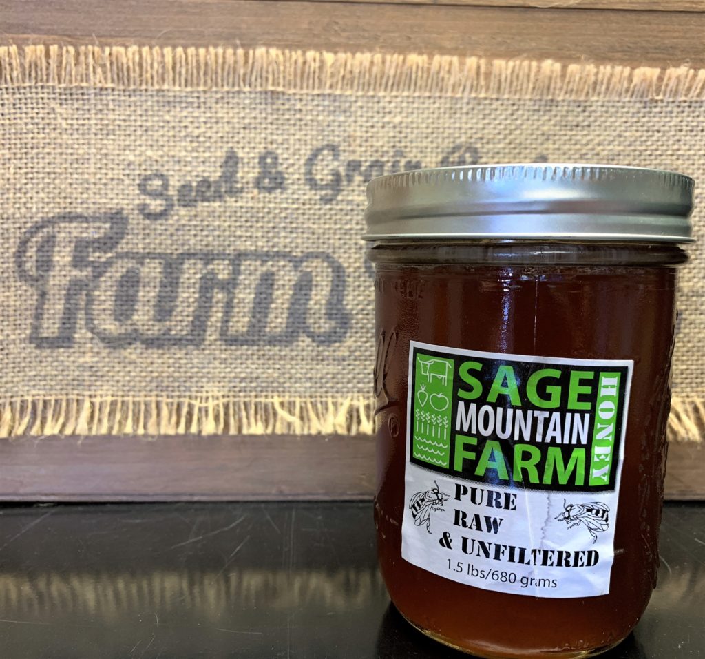 Sage Mountain Farm's raw, unfiltered, local honey.