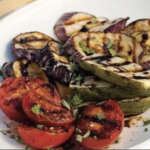 grilled eggplant tomatoes and zucchini