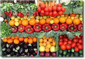 A colorful sample of some of the produce from years past at Be Wise Ranch.