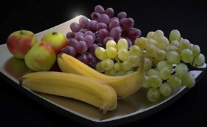 grape and fruit plate