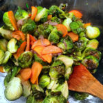 roasted brussels sprouts & persimmons
