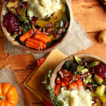 vegan roasted thanksgiving bowl