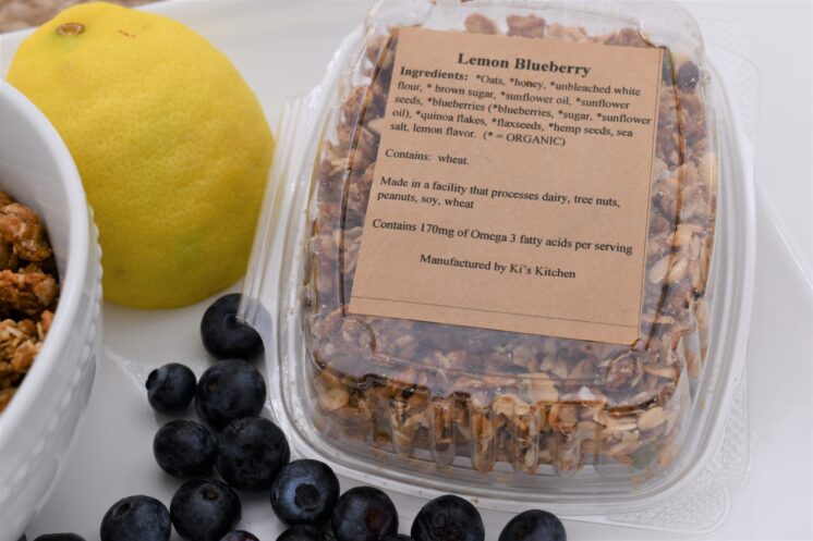 lemon blueberry granola ingredients