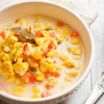 slow cooker roasted corn chowder