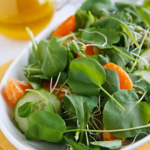 watercress salad with orange and cucumber